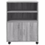 Armario con ruedas madera de ingeniería gris Sonoma 60x48x81 cm de , Armarios archivadores - Ref: Foro24-853169, Precio: 82,7...