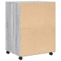 Armario con ruedas madera de ingeniería gris Sonoma 60x48x81 cm de , Armarios archivadores - Ref: Foro24-853169, Precio: 82,7...