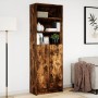 Aparador con LED madera ingeniería roble ahumado 69x32,5x200 cm de , Aparadores - Ref: Foro24-3307909, Precio: 122,72 €, Desc...