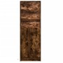 Aparador con LED madera ingeniería roble ahumado 69x32,5x200 cm de , Aparadores - Ref: Foro24-3307909, Precio: 122,72 €, Desc...