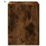 Mesita de noche luces LED 2 uds madera ingeniería roble ahumado de , Mesitas de noche - Ref: Foro24-852056, Precio: 89,13 €, ...
