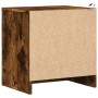 Mesita de noche luces LED 2 uds madera ingeniería roble ahumado de , Mesitas de noche - Ref: Foro24-852056, Precio: 89,13 €, ...