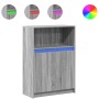 Aparador con LED madera de ingeniería gris Sonoma 72x34x100 cm de , Aparadores - Ref: Foro24-852164, Precio: 77,34 €, Descuen...