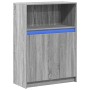 Aparador con LED madera de ingeniería gris Sonoma 72x34x100 cm de , Aparadores - Ref: Foro24-852164, Precio: 77,34 €, Descuen...