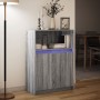Aparador con LED madera de ingeniería gris Sonoma 72x34x100 cm de , Aparadores - Ref: Foro24-852164, Precio: 77,34 €, Descuen...