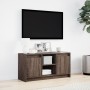 Mueble de TV LED madera ingeniería marrón roble 100x34x50 cm de , Muebles TV - Ref: Foro24-852193, Precio: 86,49 €, Descuento: %