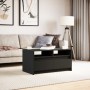 Mesa de centro con luces LED madera de ingeniería negra de , Mesas de centro - Ref: Foro24-851992, Precio: 112,32 €, Descuent...