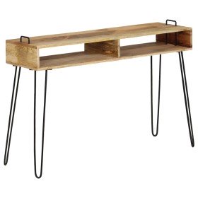 Mesa consola de madera maciza de mango 115x35x76 cm en Mesas auxiliares | Comprar online en Foru.es
