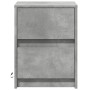 Mesita de noche luces LED 2 uds madera ingeniería gris hormigón de , Mesitas de noche - Ref: Foro24-852040, Precio: 90,02 €, ...