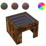 Mesa de centro con Infinity LED roble ahumado 40x40x30 cm de , Mesas de centro - Ref: Foro24-847599, Precio: 58,20 €, Descuen...