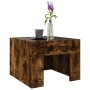 Mesa de centro con Infinity LED roble ahumado 40x40x30 cm de , Mesas de centro - Ref: Foro24-847599, Precio: 58,20 €, Descuen...