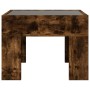 Mesa de centro con Infinity LED roble ahumado 40x40x30 cm de , Mesas de centro - Ref: Foro24-847599, Precio: 58,20 €, Descuen...