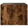 Mesa de centro con Infinity LED roble ahumado 40x40x30 cm de , Mesas de centro - Ref: Foro24-847599, Precio: 58,20 €, Descuen...