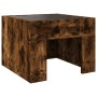 Mesa de centro con Infinity LED roble ahumado 40x40x30 cm de , Mesas de centro - Ref: Foro24-847599, Precio: 58,20 €, Descuen...