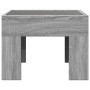 Mesa de centro con Infinity LED gris Sonoma 40x40x30 cm de , Mesas de centro - Ref: Foro24-847600, Precio: 66,32 €, Descuento: %
