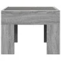 Mesa de centro con Infinity LED gris Sonoma 40x40x30 cm de , Mesas de centro - Ref: Foro24-847600, Precio: 65,28 €, Descuento: %