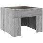Mesa de centro con Infinity LED gris Sonoma 40x40x30 cm de , Mesas de centro - Ref: Foro24-847600, Precio: 66,32 €, Descuento: %