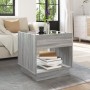Mesa de centro con Infinity LED gris Sonoma 50x50x50 cm de , Mesas de centro - Ref: Foro24-847656, Precio: 85,32 €, Descuento: %