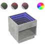 Mesa de centro con Infinity LED gris hormigón 50x50x50 cm de , Mesas de centro - Ref: Foro24-847654, Precio: 82,99 €, Descuen...