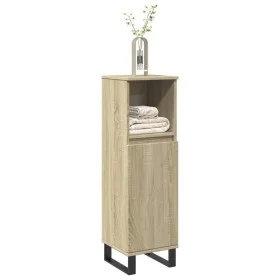 Armario de baño madera contrachapada roble Sonoma 30x30x100 cm de , Tocadores de baño - Ref: Foro24-849672, Precio: 53,60 €, ...