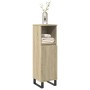 Armario de baño madera contrachapada roble Sonoma 30x30x100 cm de , Tocadores de baño - Ref: Foro24-849672, Precio: 55,20 €, ...