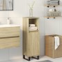 Armario de baño madera contrachapada roble Sonoma 30x30x100 cm de , Tocadores de baño - Ref: Foro24-849672, Precio: 55,20 €, ...