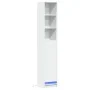 Aparador con luz LED madera de ingeniería blanco 36x32,5x200 cm de , Aparadores - Ref: Foro24-852124, Precio: 80,26 €, Descue...