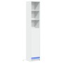 Aparador con luz LED madera de ingeniería blanco 36x32,5x200 cm de , Aparadores - Ref: Foro24-852124, Precio: 81,15 €, Descue...
