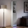 Aparador con luz LED madera de ingeniería blanco 36x32,5x200 cm de , Aparadores - Ref: Foro24-852124, Precio: 80,26 €, Descue...