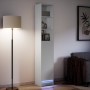 Aparador con luz LED madera de ingeniería blanco 36x32,5x200 cm de , Aparadores - Ref: Foro24-852124, Precio: 81,15 €, Descue...