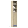 Aparador con LED madera ingeniería roble Sonoma 36x32,5x200 cm de , Aparadores - Ref: Foro24-852126, Precio: 78,78 €, Descuen...