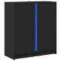 Aparador con luces LED madera de ingeniería negro 77x34x85 cm de , Aparadores - Ref: Foro24-852132, Precio: 90,76 €, Descuent...
