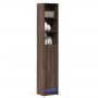 Aparador con LED madera ingeniería marrón roble 36x32,5x200 cm de , Aparadores - Ref: Foro24-852130, Precio: 83,64 €, Descuen...
