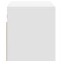Mueble de TV de pared con luces LED blanco 80x31x35 cm de , Muebles TV - Ref: Foro24-852257, Precio: 49,25 €, Descuento: %