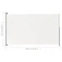 Toldo lateral retráctil para patio color crema 220x300 cm de vidaXL, Sombrillas - Ref: Foro24-313424, Precio: 99,87 €, Descue...