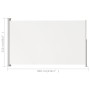 Toldo lateral retráctil para patio color crema 220x300 cm de vidaXL, Sombrillas - Ref: Foro24-313424, Precio: 100,61 €, Descu...