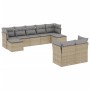 Set de sofás de jardín 9 pzas con cojines ratán sintético beige en Conjuntos de jardín | Comprar online en Foru.es