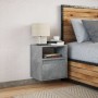 Mueble de TV de pared con luces LED gris hormigón 41x31x45 cm de , Muebles TV - Ref: Foro24-852319, Precio: 41,01 €, Descuent...
