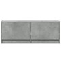 Mueble de TV de pared con luces LED gris hormigón 100x31x35 cm de , Muebles TV - Ref: Foro24-852365, Precio: 63,45 €, Descuen...