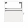Mesita de noche de pared con luces LED blanco de , Mesitas de noche - Ref: Foro24-3307975, Precio: 52,09 €, Descuento: %