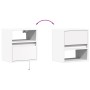 Mesita de noche de pared con luces LED blanco de , Mesitas de noche - Ref: Foro24-3307975, Precio: 52,09 €, Descuento: %