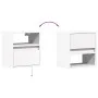 Mesita de noche de pared con luces LED blanco by , Nightstands - Ref: Foro24-3307975, Price: 51,32 €, Discount: %