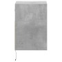 Mesitas de noche de pared con luces LED 2 uds gris hormigón de , Mesitas de noche - Ref: Foro24-3307982, Precio: 84,74 €, Des...