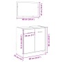 Set de muebles de baño 2 pzas madera contrachapada roble Sonoma de , Muebles de baño - Ref: Foro24-849605, Precio: 59,13 €, D...