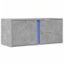 Mueble de TV de pared con luces LED gris hormigón 80x31x35 cm de , Muebles TV - Ref: Foro24-852260, Precio: 49,60 €, Descuent...