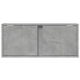 Mueble de TV de pared con luces LED gris hormigón 80x31x35 cm de , Muebles TV - Ref: Foro24-852260, Precio: 49,60 €, Descuent...