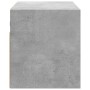 Mueble de TV de pared con luces LED gris hormigón 80x31x35 cm de , Muebles TV - Ref: Foro24-852260, Precio: 49,60 €, Descuent...