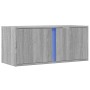 Mueble de TV de pared con luces LED gris Sonoma 80x31x35 cm de , Muebles TV - Ref: Foro24-852262, Precio: 52,61 €, Descuento: %