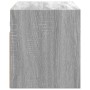 Mueble de TV de pared con luces LED gris Sonoma 80x31x35 cm de , Muebles TV - Ref: Foro24-852262, Precio: 52,61 €, Descuento: %