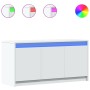 Mueble de TV con LED madera de ingeniería blanco 100x34x50 cm de , Muebles TV - Ref: Foro24-852208, Precio: 84,16 €, Descuent...